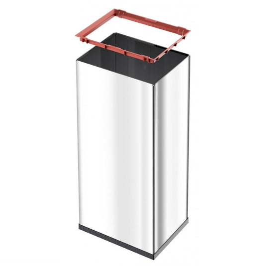 Hailo prullenbak 52 l zilver, zwart