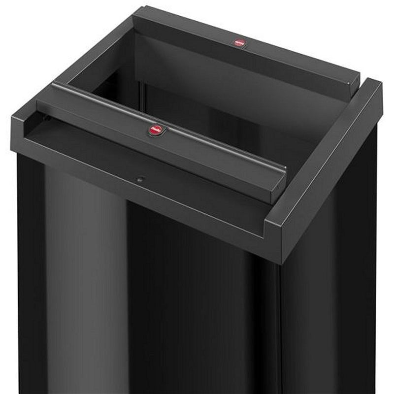 Load image into Gallery viewer, Hailo prullenbak met tuimeldeksel 8602410 zwart big-box swing xl
