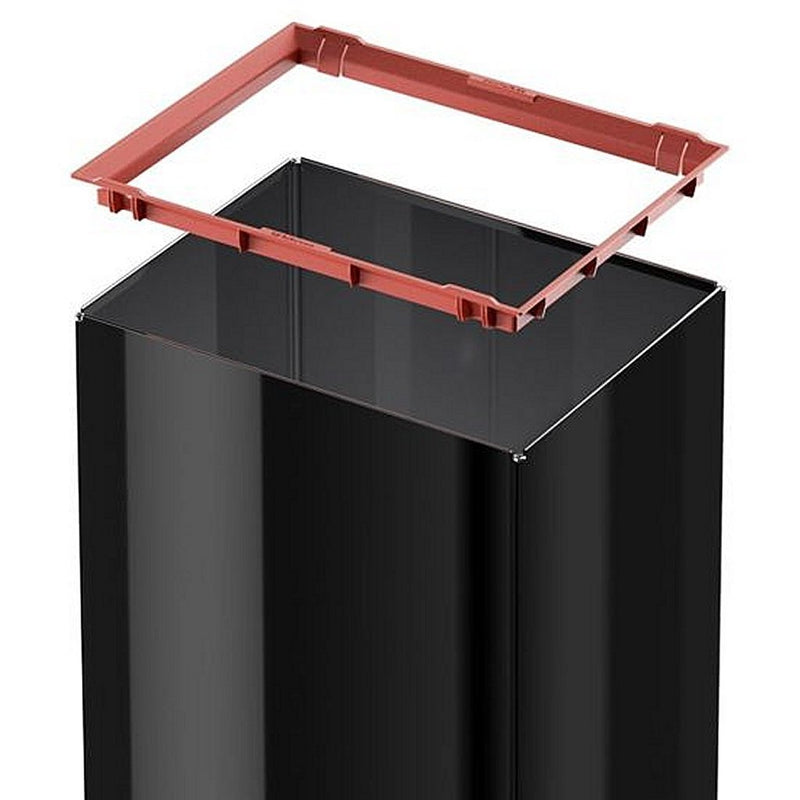 Load image into Gallery viewer, Hailo prullenbak met tuimeldeksel 8602410 zwart big-box swing xl
