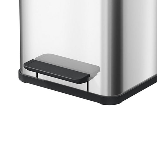 Hailo prullenbak 18 l zilver, zwart