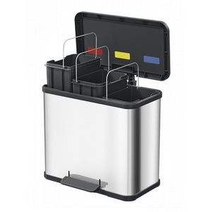 Hailo 0633-230 öko trio plus pedaalemmer 3x9l wit