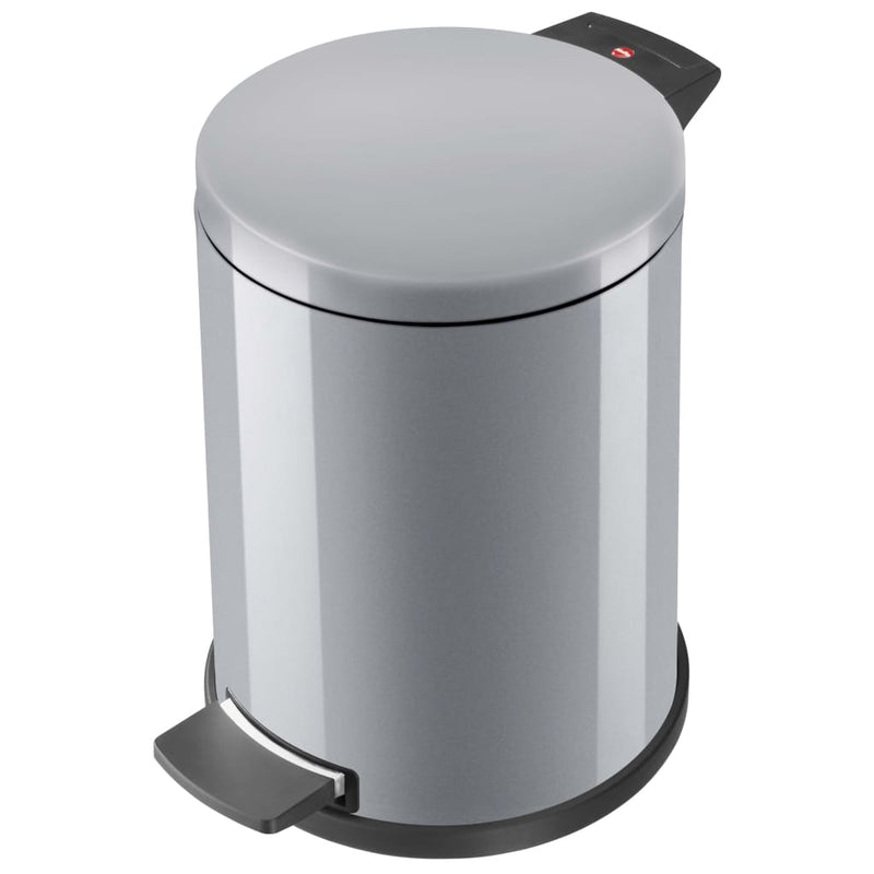 Load image into Gallery viewer, Hailo Hailo Pedaalemmer met gegalvaniseerde binnenemmer Solid M 12 L zilver
