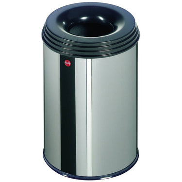 Hailo 0915-022 profiline safe m prullenbak 14l rvs zwart