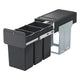 Hailo 0310-300 ecoline design trio l inbouwafvalemmer 3x10l zwart