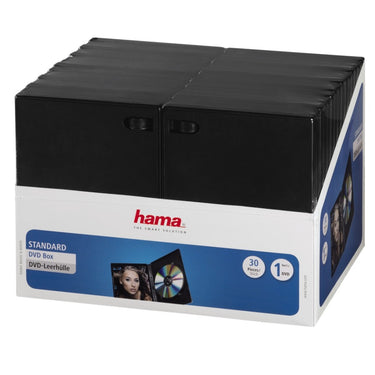 Hama dvd-box black 30-pack red