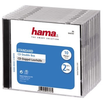 Hama cd box 10 pak 2cd hoes geseald