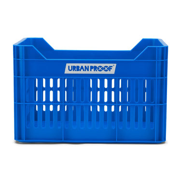 Urban proof fietskrat recycled kunststof 30l konings blauw 40x30x25 cm