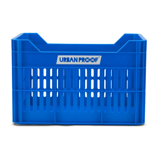 Urban proof fietskrat recycled kunststof 30l konings blauw 40x30x25 cm