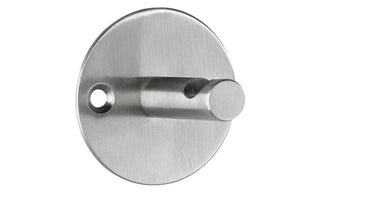 Alco al-2847 wandgarderobe zilver 1 haak incl. bevestigingsmateriaal