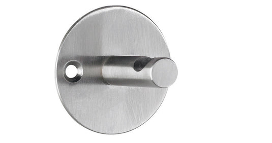 Alco al-2847 wandgarderobe zilver 1 haak incl. bevestigingsmateriaal