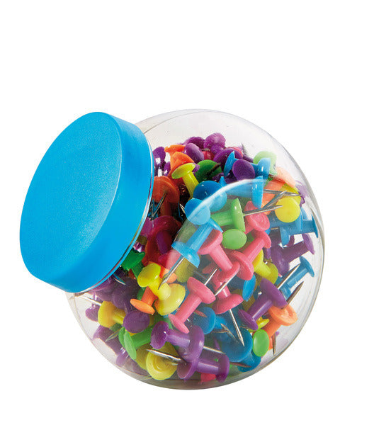 Load image into Gallery viewer, Van der doelen alco al-6600-26 pushpin 150 st in schroefdop-box neon-kleur
