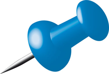 Alco al-662-15 pushpins doosje a 40 stuks donkerblauw