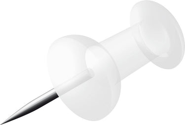 Alco al-663-22 pushpins doosje a 100 stuks transparant