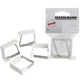 Fackelmann tafelkleed klemmen 4 stuks 45 mm rvs wit