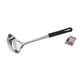 Fackelmann food and more soeplepel 30 cm zwart pp rvs