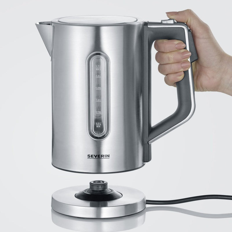 Load image into Gallery viewer, Severin wk3418 waterkoker 1.7l 3000w rvs zwart
