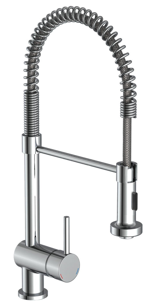 Ngk schutte boston ééngreepsmeraan keuken met spiraalveer | chroom - 78580 - 78580