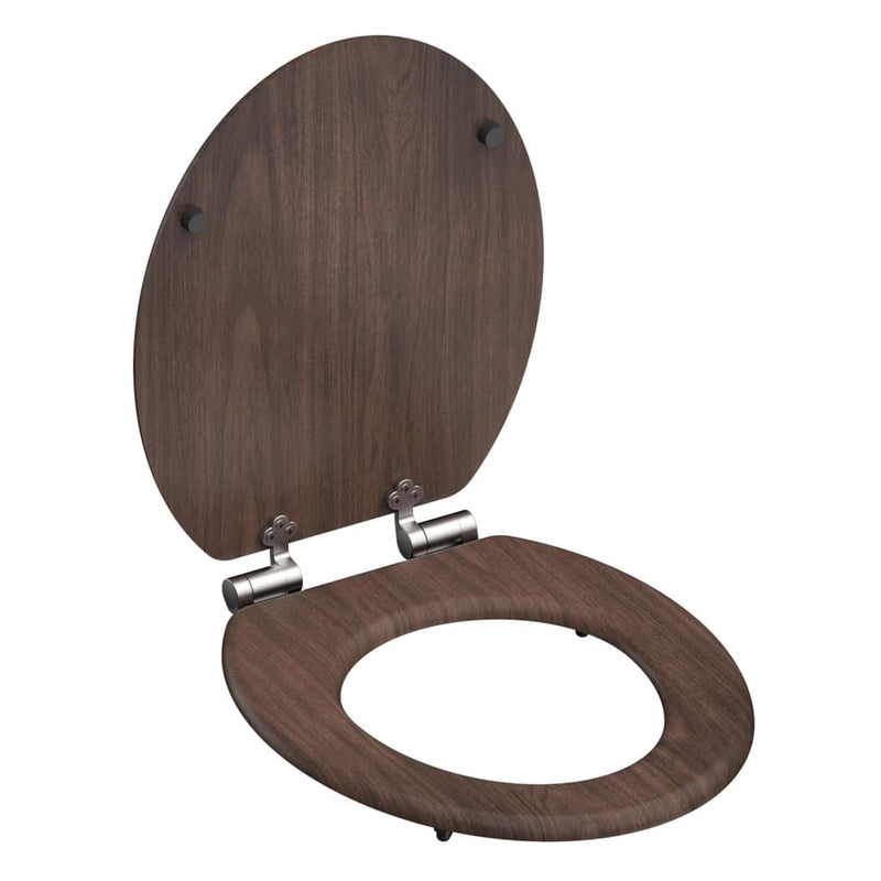 Load image into Gallery viewer, SCHÜTTE SCHÜTTE Toiletbril soft-close DARK WOOD MDF
