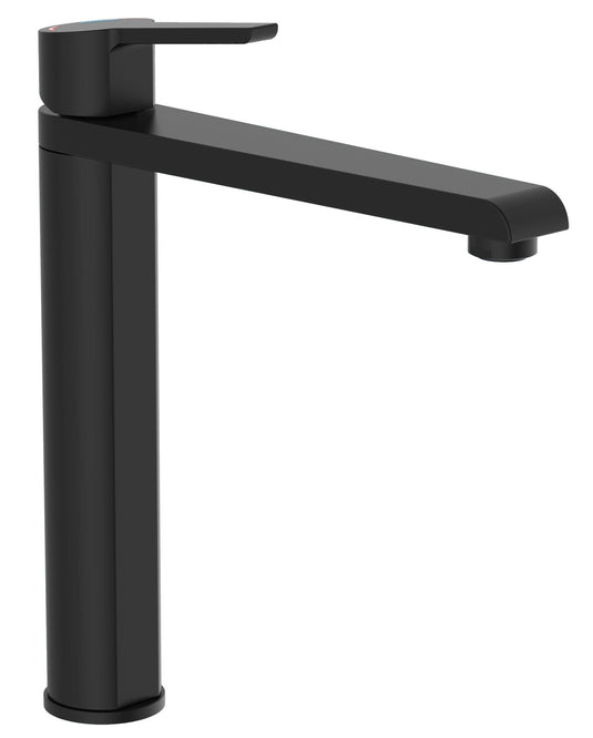 Ngk schutte vita ééngreepsmeraan keuken met hoge uitloop| mat zwart - 33858 - 33858