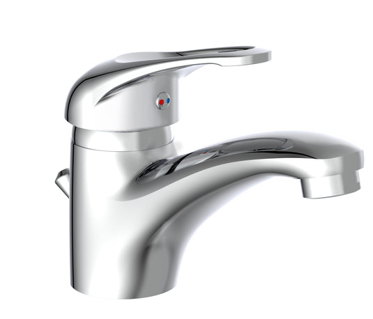 Ngk schutte calvino ééngreepsmeraan wastafel | chroom 35210