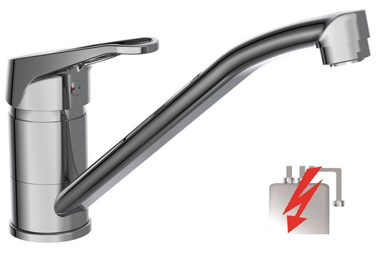 Ngk schutte tassoni ééngreepsmeraan keuken | lage druk | chroom 35590