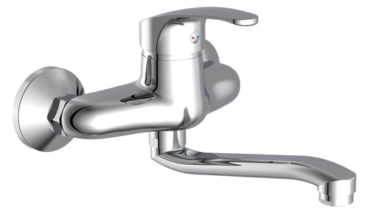 Ngk schutte orazi ééngreepsmeraan keuken | wandmontage | chroom - 36760 - 36760