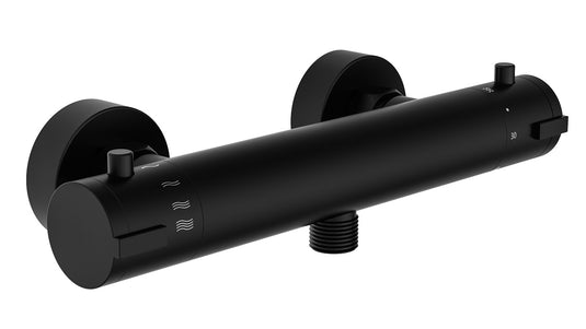 Ngk schutte london thermostatische meraan douche | 120 mm hoh-afstand| mat zwart - 52526nl