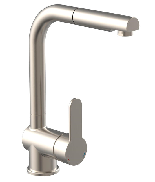 Ngk schutte london ééngreepsmeraan keuken met uittrekbare uitloop | roestvrij staal-look - 79705 - 79705