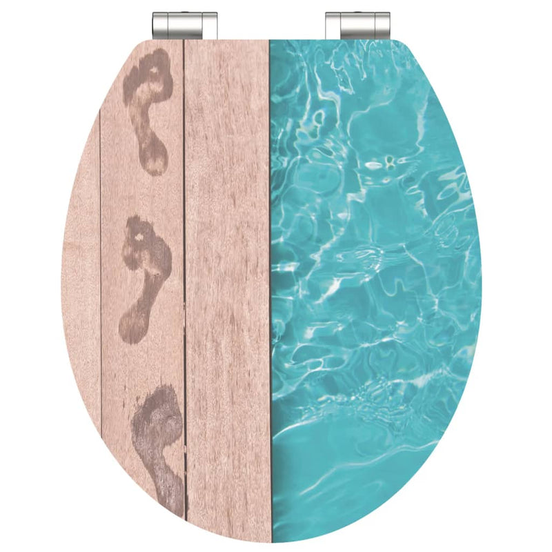 Load image into Gallery viewer, SCHÜTTE SCHÜTTE Toiletbril met soft-close POOLSIDE MDF hoogglans
