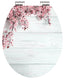 Schutte mdf high gloss wc-bril flowers and wood met soft-close 80549