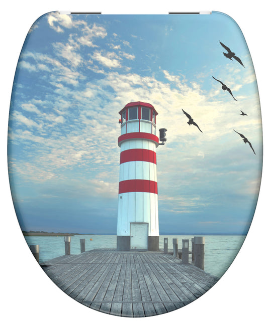 Schutte duroplast wc-bril lighthouse met soft-close 82149
