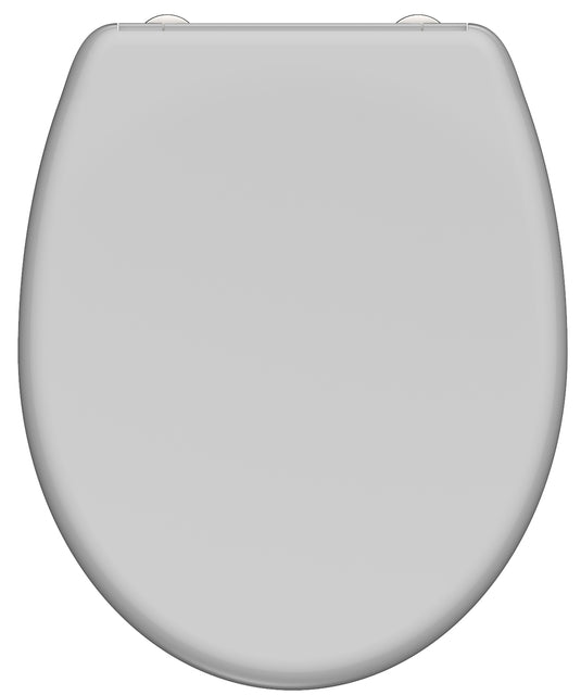 Schutte duroplast wc-bril grey met soft-close en quick-release 82302