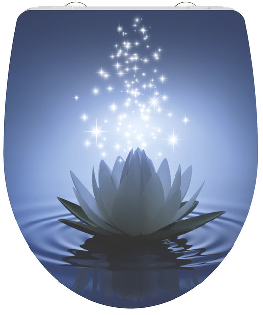 Schutte duroplast high gloss wc-bril water lily met soft-close en quick-release 82582