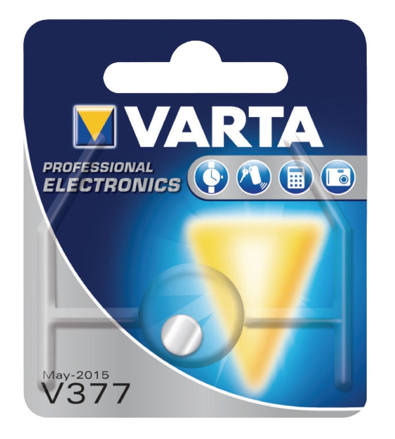 Load image into Gallery viewer, Varta v377 knoopcel batterij zilver
