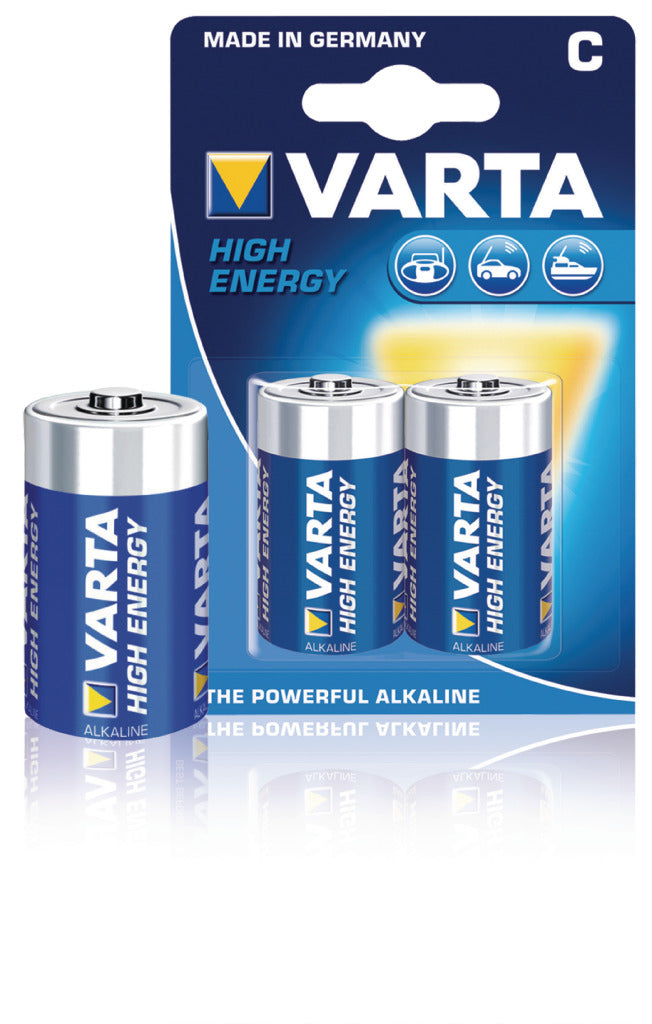 Load image into Gallery viewer, Varta 4914 2b batterij alkaline c lr14 1.5 v high energy 10 blisters
