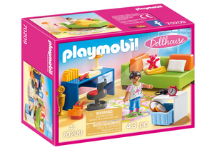 Playmobil dollhouse kinderkamer met bedbank