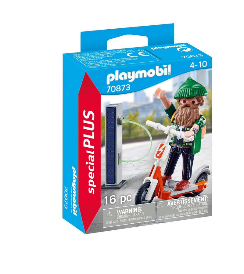 Load image into Gallery viewer, Playmobil specials hipster met e-scooter - 70873
