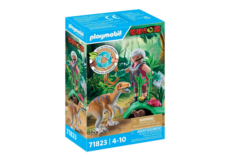 Load image into Gallery viewer, Playmobil dinos velociraptor - 71823
