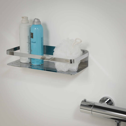 Tiger badkorf caddy chroom groot 1400230346