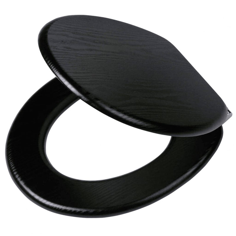 Load image into Gallery viewer, Tiger soft-close toiletbril blackwash mdf zwart 252030746
