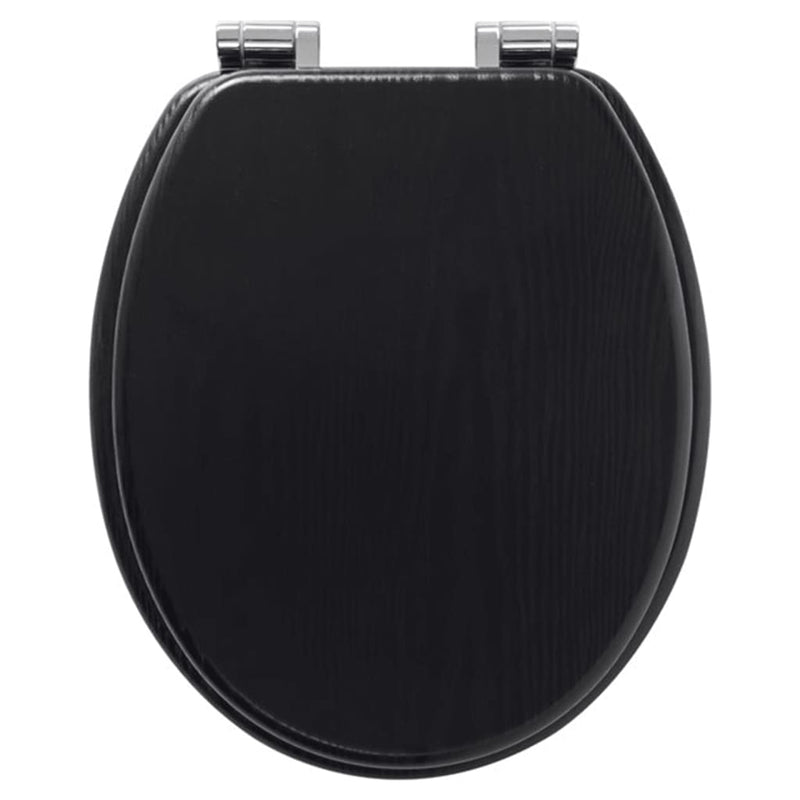 Load image into Gallery viewer, Tiger soft-close toiletbril blackwash mdf zwart 252030746
