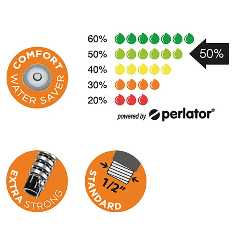 Load image into Gallery viewer, Tiger doucheslang ultrahose 150 cm chroomkleurig
