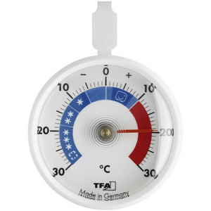 Tfa dostmann koelkast diepvriesthermometer wit ø7,2cm