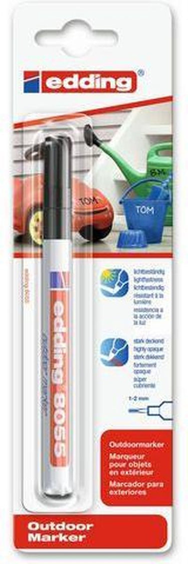 Edding outdoor marker e-8055 zwart 5 stuks