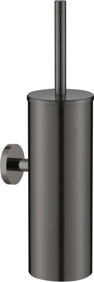 Plieger vigo toiletborstelhouder – wandbevestiging – 38 cm – 10 jaar garantie – geborsteld gunmetal