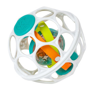 Load image into Gallery viewer, Oball spinner rattle wit groen | 3 stuks
