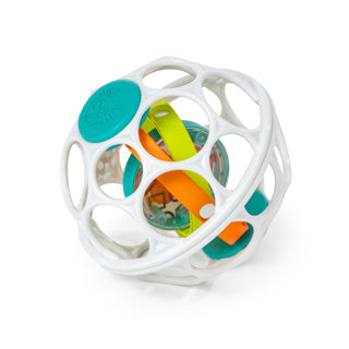 Oball spinner rattle wit groen | 3 stuks