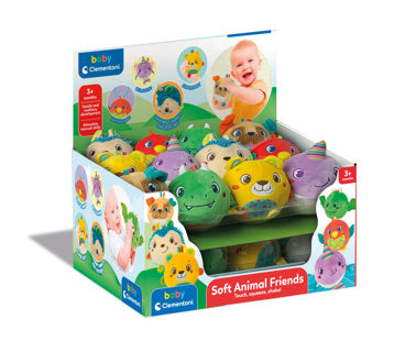 Clementoni baby knijpballen soft | 24 stuks