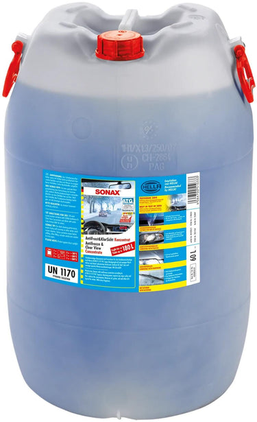 Sonax antivriesbescherming voorruit antifrost klarsicht anti-rust+clear 60ltr concentrate pvc.drum