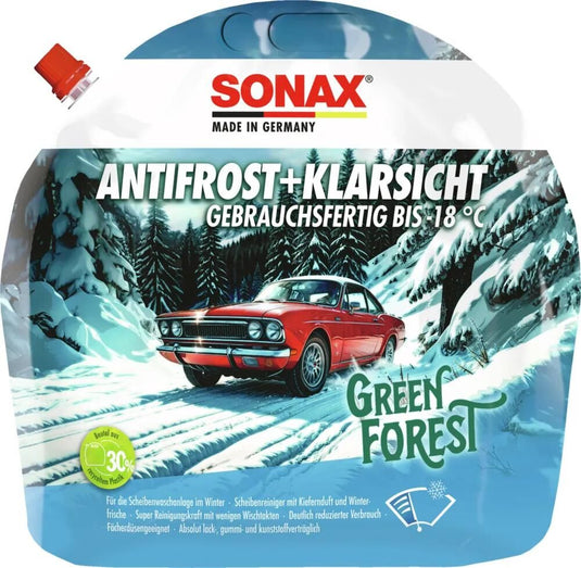 Sonax antivriesbescherming voorruit antifrost klarsicht anti-rust+clear 3l green forest